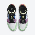 Air Jordan 1 Mid “Multicolor” CW1140-100 High-Top Sneakers