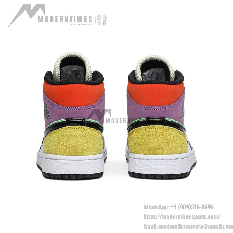 Air Jordan 1 Mid “Multicolor” CW1140-100 High-Top Sneakers