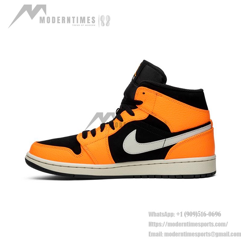 Buy Air Jordan 1 Mid Orange & Black High-Tops | Exclusive Limited Release - 554724-062