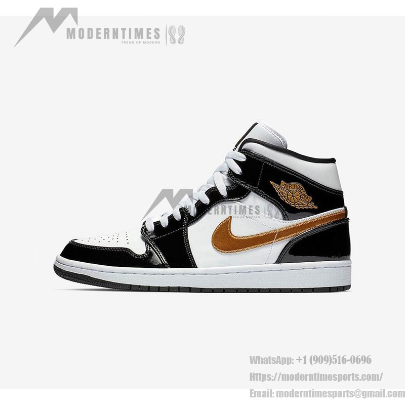 Air Jordan 1 Mid in Grey and White Colorway - Stylish High-Performance Basketball Sneakers