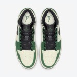 Air Jordan 1 Mid SE Green Black high-top sneakers