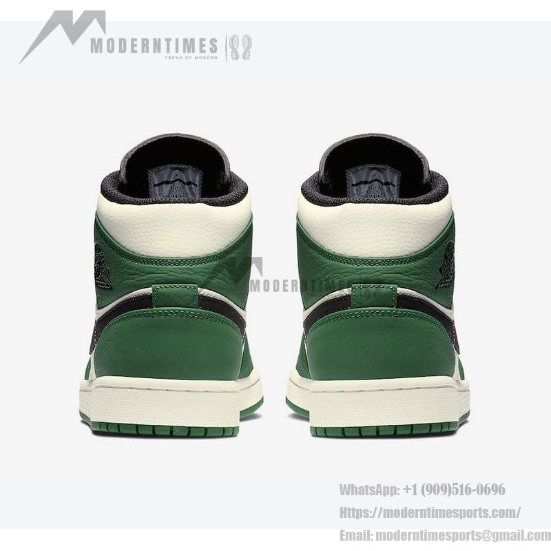 Air Jordan 1 Mid SE Green Black high-top sneakers