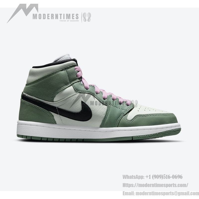 Air Jordan 1 Mid SE Dutch Green CZ0774-300 Classic Dutch Green Sneakers