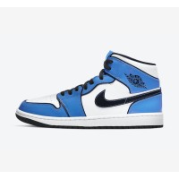 Air Jordan 1 Mid SE “Signal Blue” DD6834-402 Classic Blue Mid-Top Sneakers – Stylish Trendy Basketball Shoes