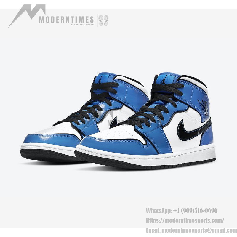 Air Jordan 1 Mid SE “Signal Blue” DD6834-402 Classic Blue Mid-Top Sneakers