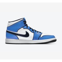 Air Jordan 1 Mid SE “Signal Blue” DD6834-402 Classic Blue Mid-Top Sneakers – Stylish Trendy Basketball Shoes