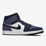 Air Jordan 1 Mid in Blue and Black Colorway - Modern Basketball Sneakers