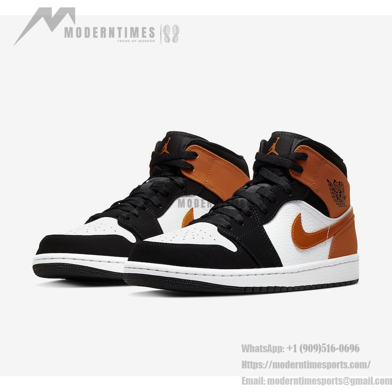 Air Jordan 1 Mid “Shattered Backboard” High-Top Sneakers - Classic Retro Style Limited Edition 554724-058