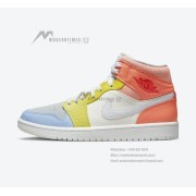 Air Jordan 1 Zoom CMFT “To My First Coach” DJ6910-100 Mid-Top Sneakers | Classic Design Meets Modern Comfort in Tribute to a Coach
