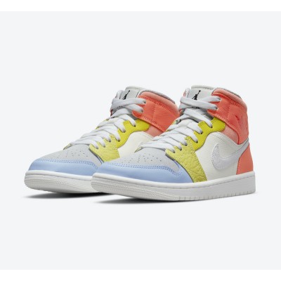 Air Jordan 1 Zoom CMFT “To My First Coach” DJ6910-100 Mid-Top Sneakers | Classic Design Meets Modern Comfort in Tribute to a Coach