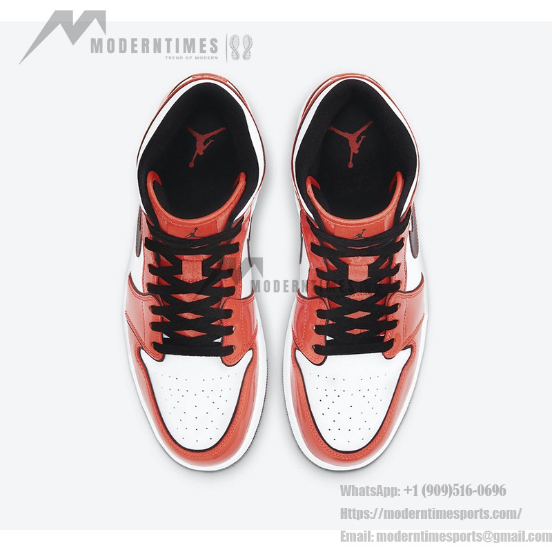 Air Jordan 1 Mid “Turf Orange” DD6834-802 High-Top Sneakers