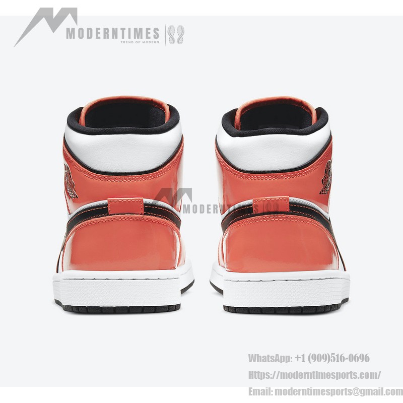 Air Jordan 1 Mid “Turf Orange” DD6834-802 High-Top Sneakers