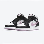 Air Jordan 1 Mid GS White Light Arctic Pink 555112-103 - Fresh Ice Blue Pink Sneakers | Youth Edition | Stylish Classic