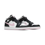 Air Jordan 1 Mid GS White Light Arctic Pink 555112-103 - Fresh Ice Blue Pink Sneakers | Youth Edition | Stylish Classic