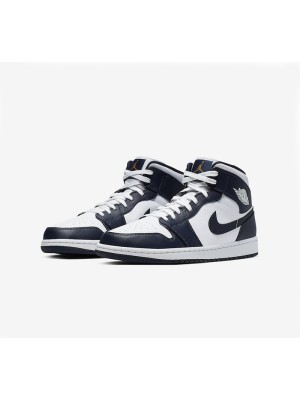 Air Jordan 1 Mid クラシックな赤と白の配色 レトロバスケットボールスニーカー 554724-174 - 快適さとスタイルの完璧な組み合わせ