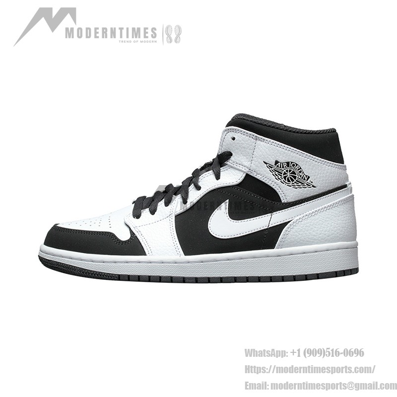 Air Jordan 1 Mid ホワイト ブラック 554724-113