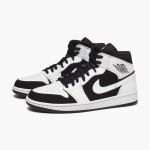 Air Jordan 1 Mid ホワイト ブラック 554724-113