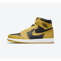 Air Jordan 1 High OG Pollen 555088-701 - Classic Yellow and Black High-Quality Design