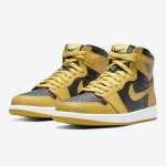 Air Jordan 1 High OG Pollen 555088-701 in Classic Yellow and Black Colorway