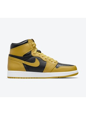 Air Jordan 1 High OG Pollen 555088-701 - Classic Yellow and Black High-Quality Design