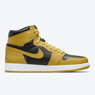 Air Jordan 1 High OG Pollen 555088-701 - Classic Yellow and Black High-Quality Design