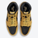 Air Jordan 1 High OG Pollen 555088-701 in Classic Yellow and Black Colorway