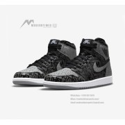 Air Jordan 1 Rebellionaire 555088-036 - Rebellious Graffiti Style High-Top Sneakers