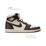 Air Jordan 1 Retro High OG White and Gold Women's Shoes - Side Profile View