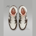 Air Jordan 1 Retro High OG White and Gold Women's Shoes - Side Profile View