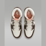 Air Jordan 1 Retro High OG White and Gold Women's Shoes - Side Profile View