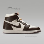 Air Jordan 1 Retro High OG White and Gold Women's Shoes - Side Profile View