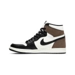 Air Jordan 1 Retro High OG Light Smoke Grey Men's Shoes - White and Grey Side Profile