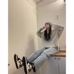 Air Jordan 1 Retro High OG Light Smoke Grey Men's Shoes - White and Grey Side Profile