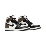 Air Jordan 1 Retro High OG Light Smoke Grey Men's Shoes - White and Grey Side Profile