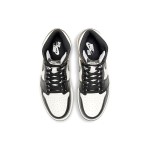 Air Jordan 1 Retro High OG Light Smoke Grey Men's Shoes - White and Grey Side Profile