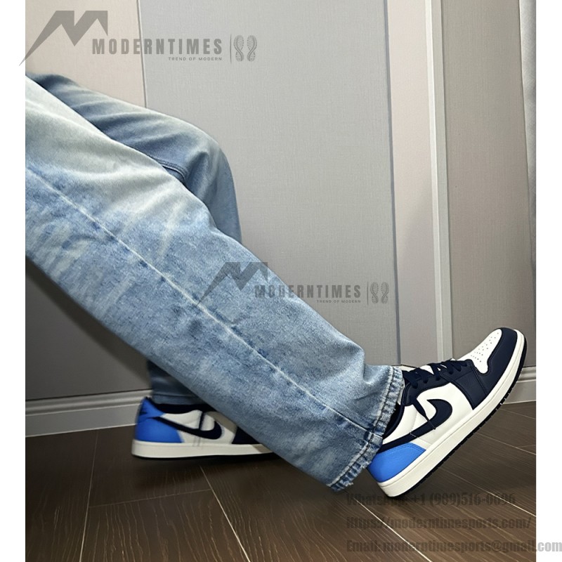 Air Jordan 1 Retro Low OG Obsidian UNC Men's Shoes Side View