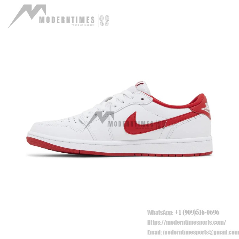 Air Jordan 1 Low OG White Red Men's Shoes Side View
