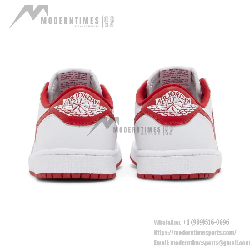 Air Jordan 1 Low OG White Red Men's Shoes Side View