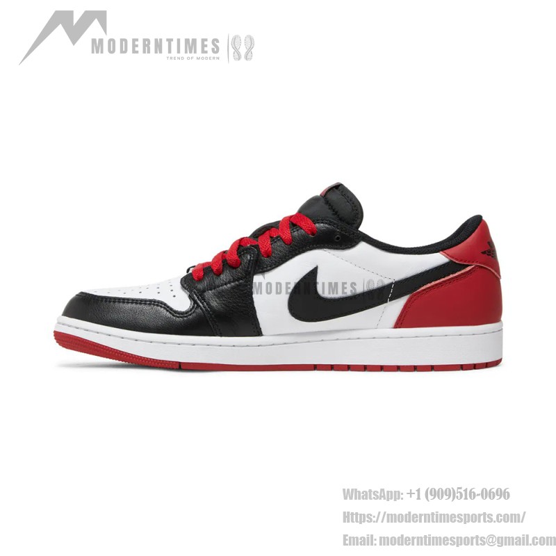 Air Jordan 1 Retro Low OG Black Toe Men's Shoes Side View