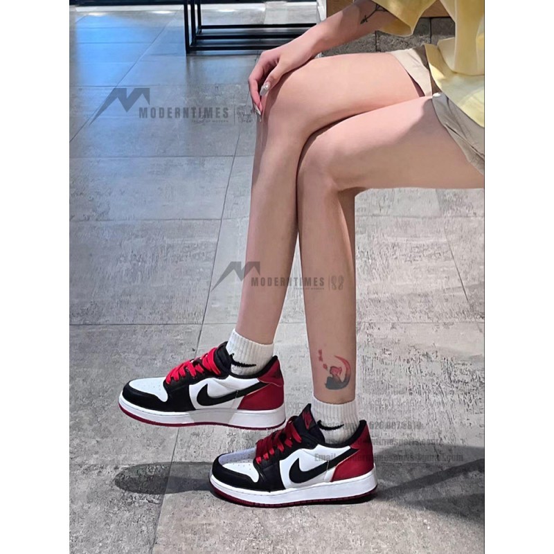 Air Jordan 1 Retro Low OG Black Toe Men's Shoes Side View