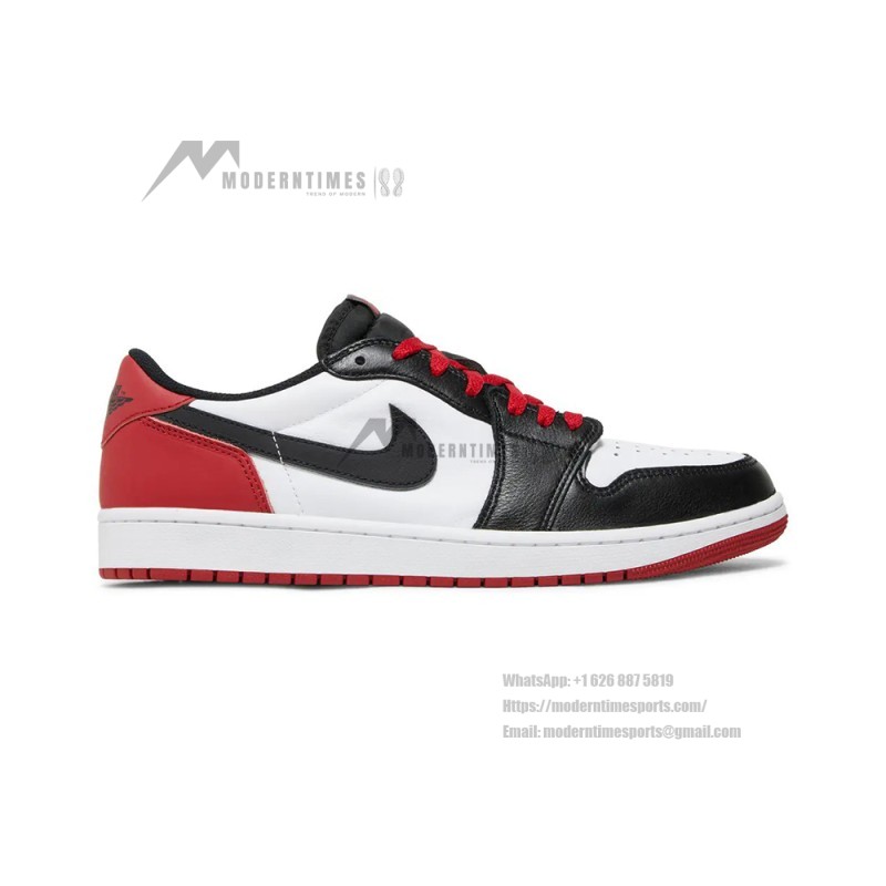Air Jordan 1 Retro Low OG Black Toe Men's Shoes Side View