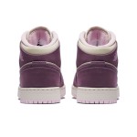 Air Jordan 1 Retro Mid GS Pro Purple 555112-500 Eye-Catching Purple Sneakers