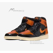 Air Jordan 1 Retro High OG Black Grey High-Top Basketball Shoes 555088-028