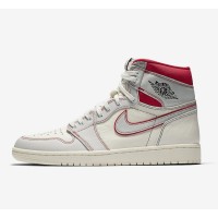 Air Jordan 1 Retro High OG Sail University Red 555088-160 - Classic High-Top Sneakers