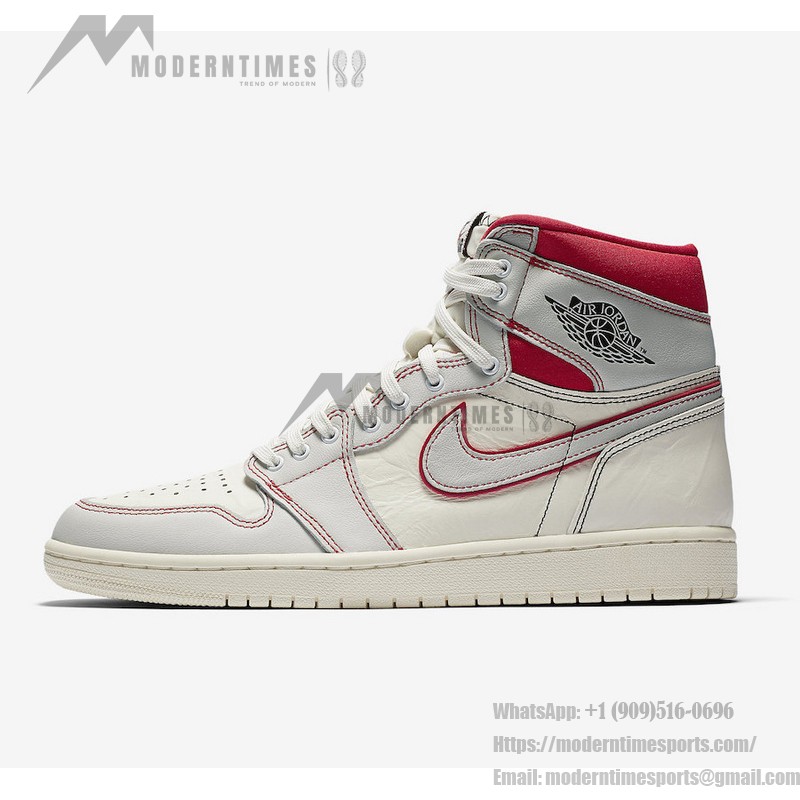 Air Jordan 1 Retro High OG Sail University Red 555088-160