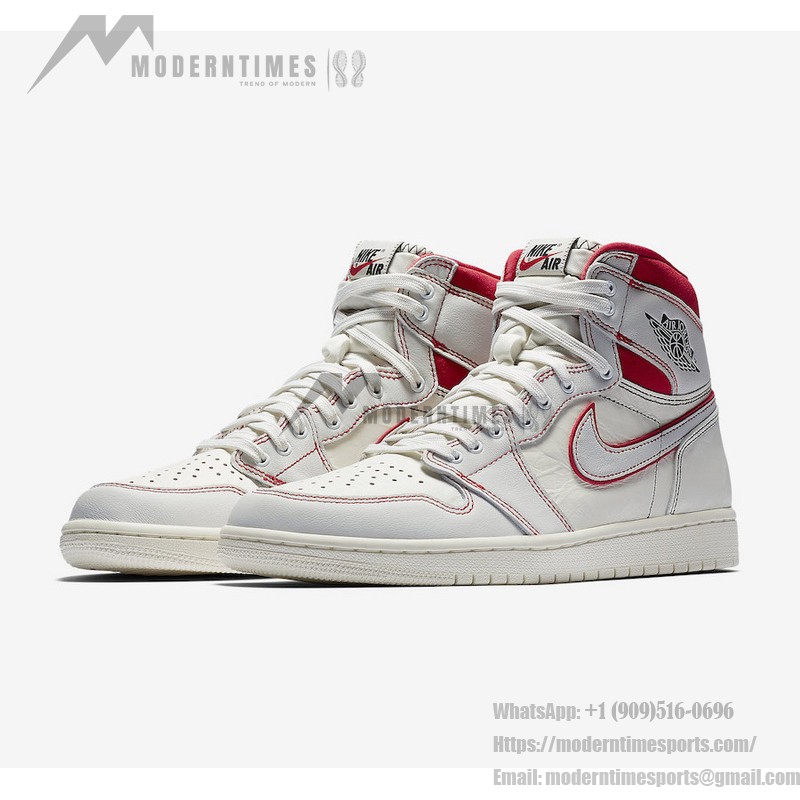 Air Jordan 1 Retro High OG Sail University Red 555088-160