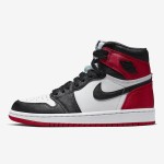 Air Jordan 1 WMNS “Satin Black Toe” Black/Red Satin High-Top Sneakers