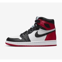 Air Jordan 1 WMNS “Satin Black Toe” Black/Red Satin High-Top Sneakers CD0461-016