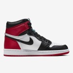 Air Jordan 1 WMNS “Satin Black Toe” Black/Red Satin High-Top Sneakers