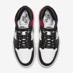 Air Jordan 1 WMNS “새틴 블랙 토” 블랙/레드 새틴 하이탑 스니커즈